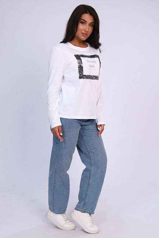 Футболка 55062 с дл. рукавом - Натали фото 8