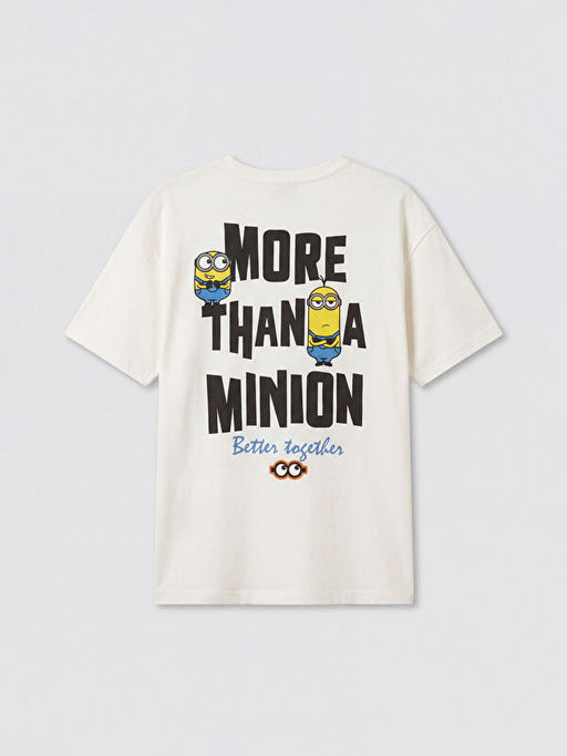 Bisiklet Yaka Minions Bask?l? Erkek ?ocuk Ti??rt