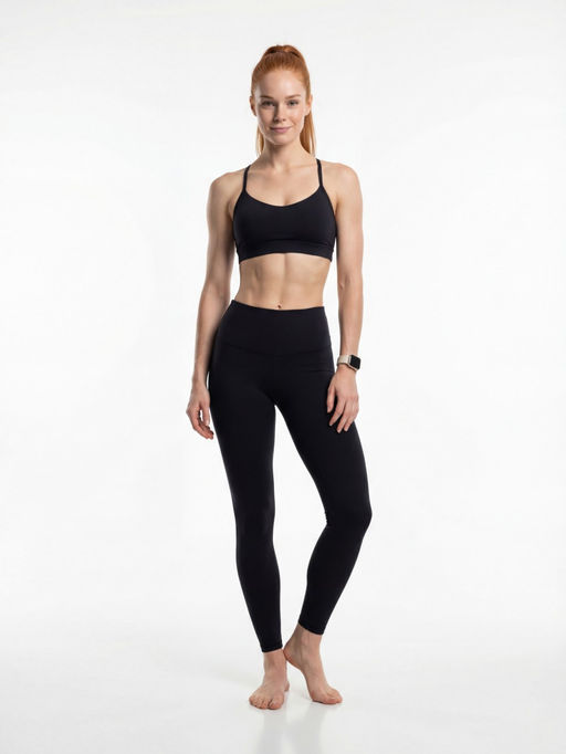 Легинсы женские бифлекс черного цвета 100_1Ch - Mtforce фото 5