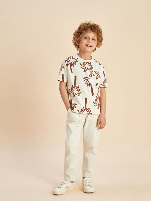 Beli Lastikli Gabardin Erkek Bebek Pantolon