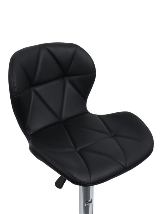 Комплект барных стульев «Клик Мебель», с подъёмным механизмом, с прострочкой, искусственная кожа, цвет чёрный, 2 шт.