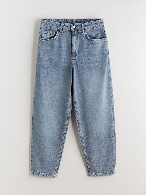 Barrel Fit Kad?n Jean Pantolon