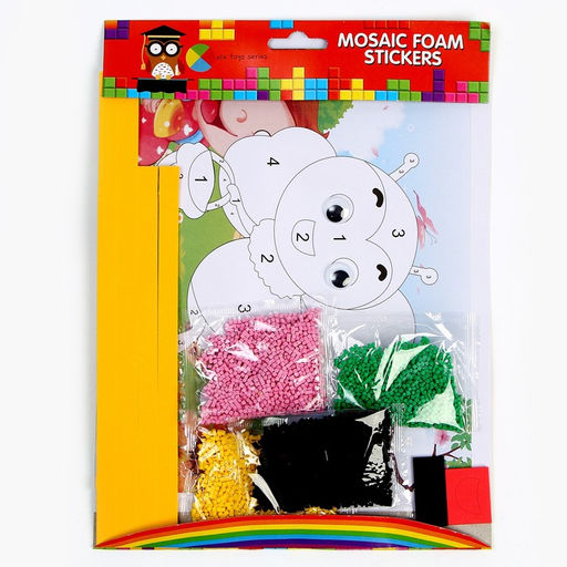 Набор для творчества: аппликация EVA крошкой и раскраска - наклейки Милые насекомые - Simaland фото 6