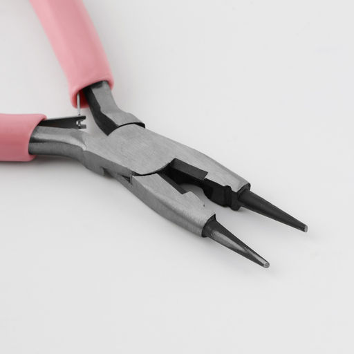 Круглогубцы с бокорезом, для рукоделия, 13×6.5 см, розовые