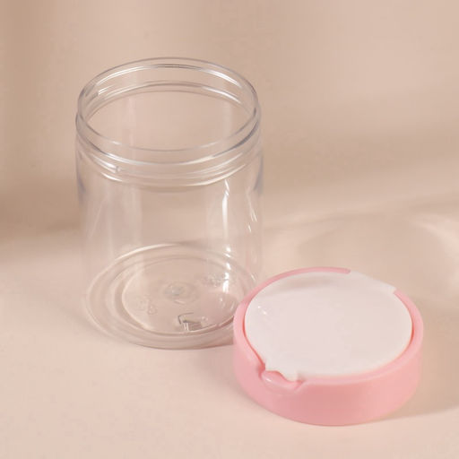 Цена за 2 шт. Органайзер для хранения, с крышкой, d=7×9 см, 280 мл, белый, розовый