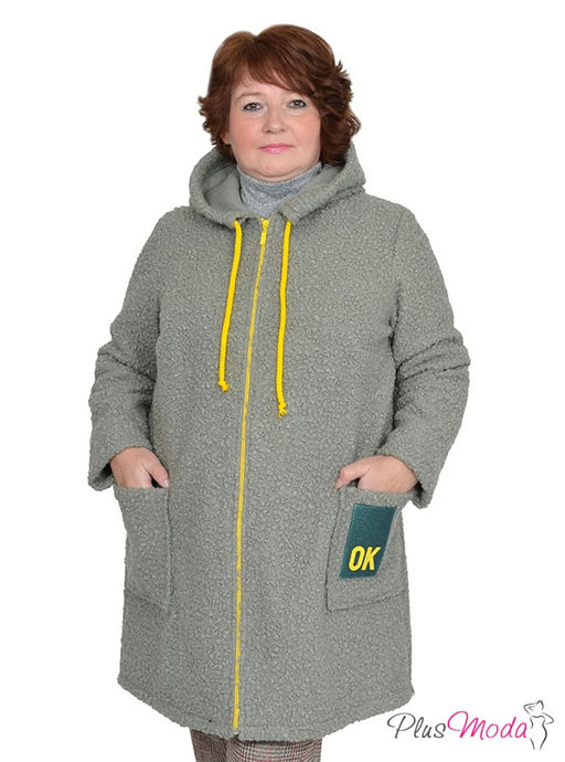 Куртка-пальто Модель №765 размеры 44-84 - Plusmoda фото 4