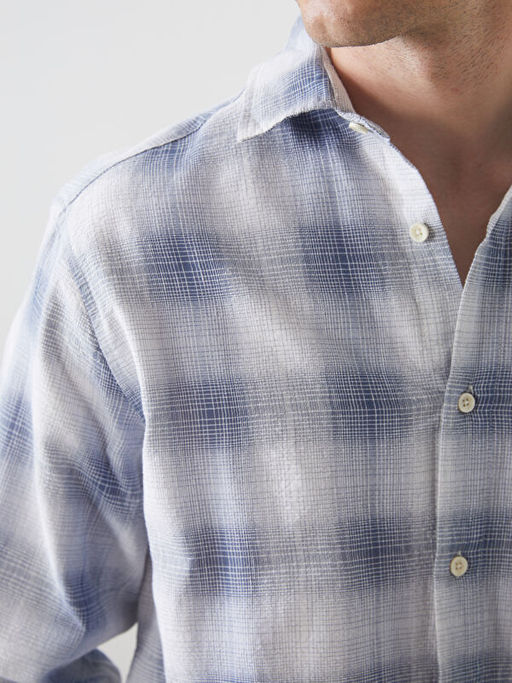 Regular Fit Uzun Kollu Ekose Poplin Erkek G?mlek