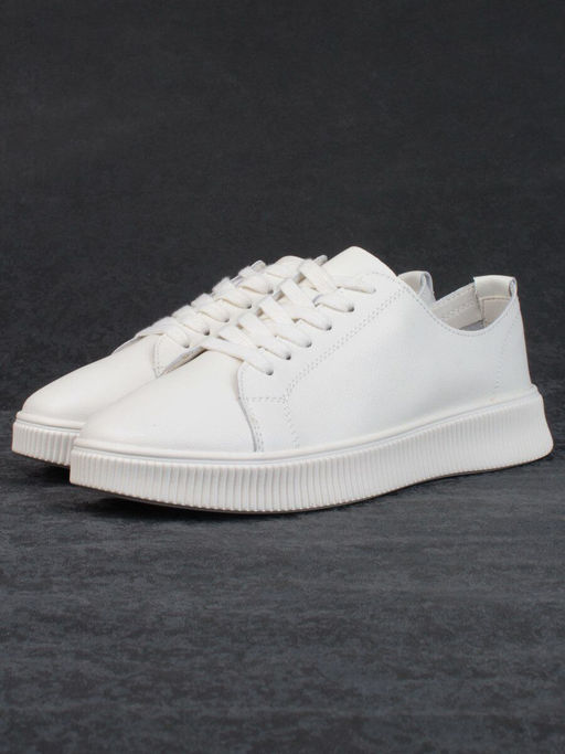 05-PDXL33-4 BEIGE Кроссовки женские (натуральная кожа) - Фабричный китай фото 4