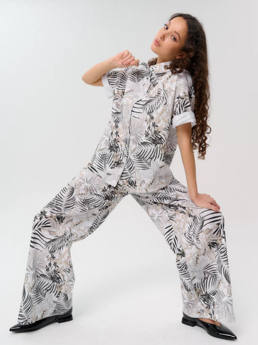 Рубашка женская 12421-33044 beige - Eleganzza фото 5