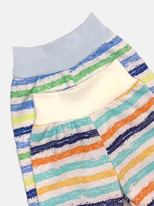 (Уп. 2 шт) Штаны-евро футер в полоску, арт.C-ST810-ITn, цвета для мальчиков - Мамин малыш фото 2