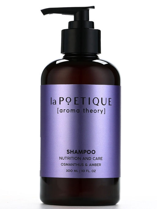 Шампунь для волос, питание и уход, 300 мл, аромат османтуса и амбры, LA POETIQUE