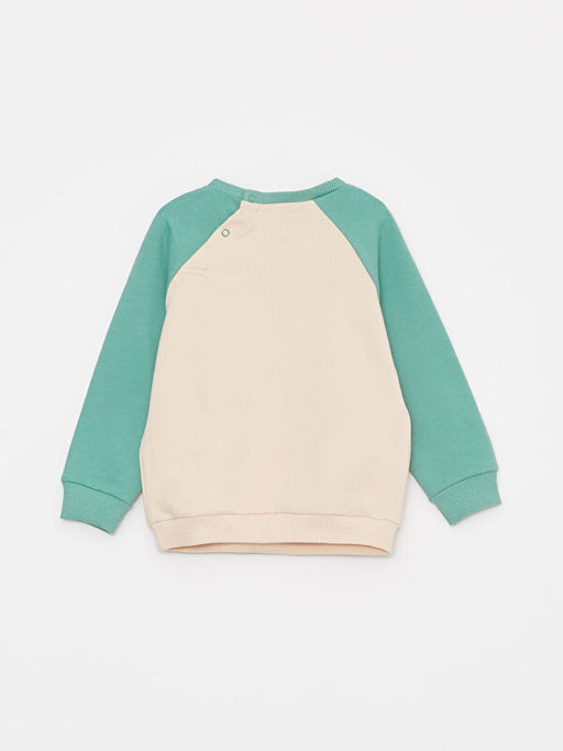 Bisiklet Yaka Uzun Kollu Bask?l? Erkek Bebek Sweatshirt Pantolon 2li Tak?m - Waikiki фото 3