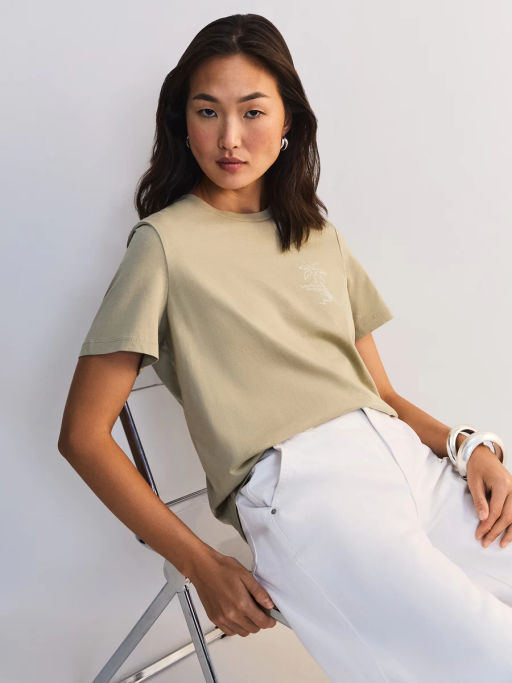 Футболка из хлопка с принтом ZR2605013411-12 / Zarina