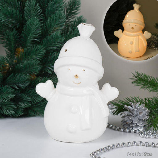 Фигурка Снеговик с подсветкой 19 см новогодний / YZ21630 /уп 24/LED - ГалеонТрейд фото 6