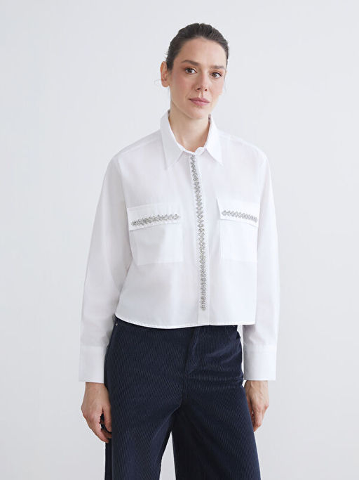 Ta?l? Oversize Kad?n G?mlek