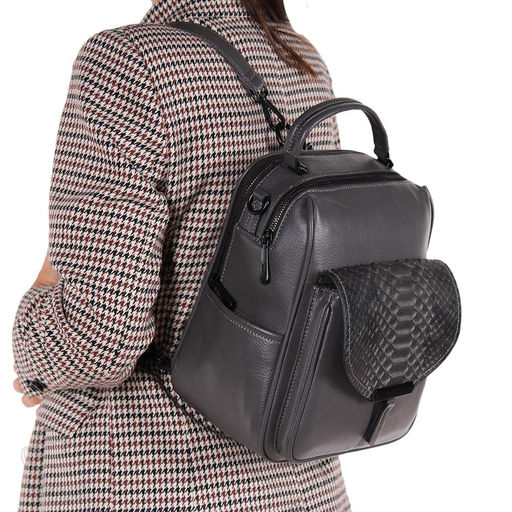 Рюкзак женский 69088-3 d.gray Velina Fabbiano-Safenta/50 в Новосибирске