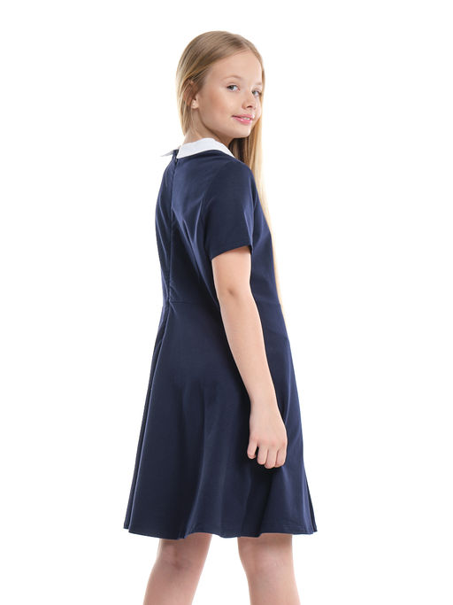 Платье для девочки в школу с воротником 22-7662 черный - Mini maxi фото 21