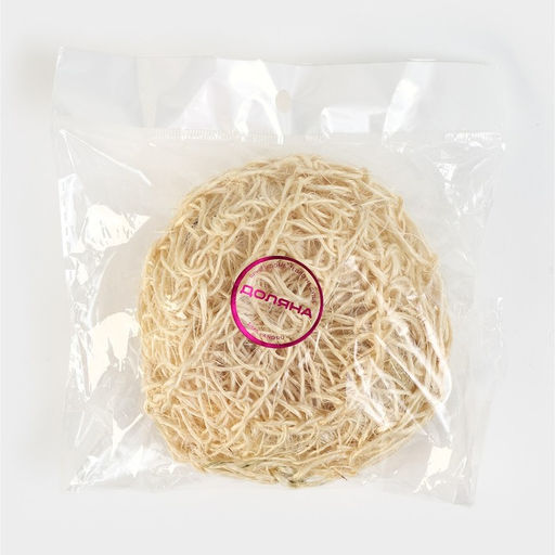 Мочалка - спонж Доляна «Сизаль», 12×12×5 см, бежевая