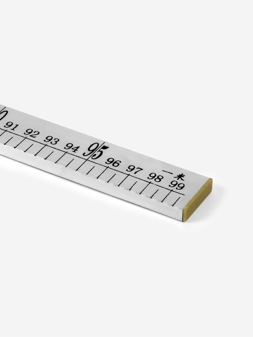 Метр металлический, 100 см, см/дюймы