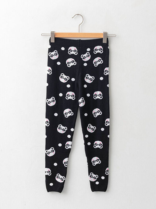 Beli Lastikli Desenli K?z ?ocuk Triko Tayt - Waikiki фото 2