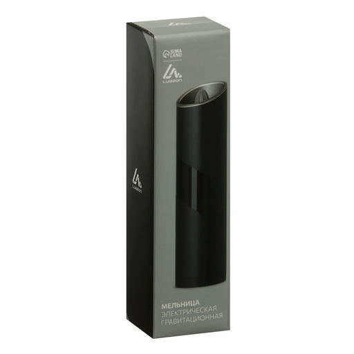 Мельница электрическая Luazon LET-006, гравитационная, 25 Вт, 85 мл, черная - Luazon home фото 8