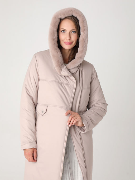 24414 Пальто бежевый - Dizzyway фото 4