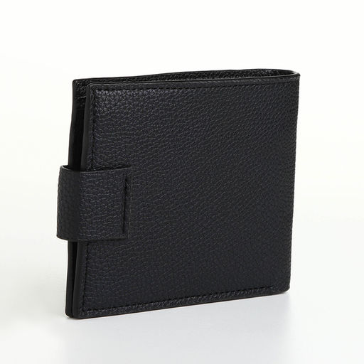 Портмоне мужское на магните, отдел для карт, монет, чёрное
