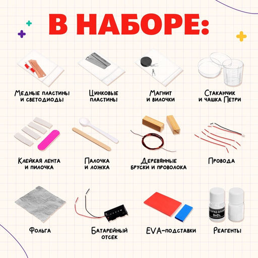 Набор для опытов Великие учёные: Никола Тесла, 4 опыта - Эврики фото 2