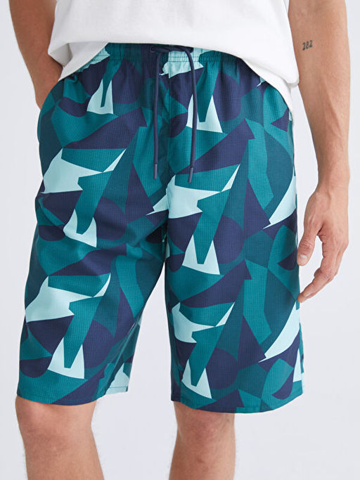 Diz Hizas? Boy Desenli Erkek Deniz ?ortu