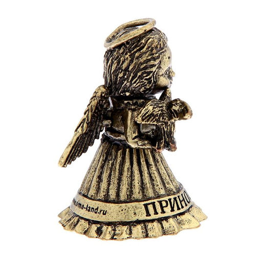 Колокольчик ангел «Приношу счастье», 5.5×3.5 см