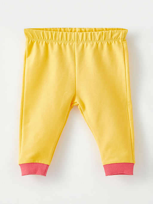 Bisiklet Yaka Uzun Kollu Bask?l? K?z Bebek Sweatshirt ve E?ofman Alt 2li Tak?m - Waikiki фото 3