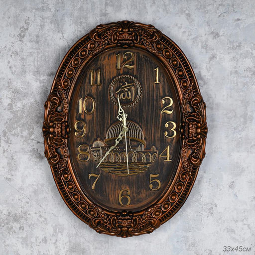 Часы настенные Мусульманские 45х33 см / 2582MB /уп 20/черные - Галеонтрейд фото 2