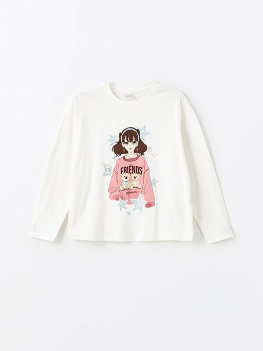 Bisiklet Yaka K?z ?ocuk Ti??rt