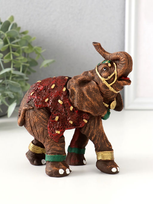 Фигурка полистоун «Слон индийский», 13.5×8×11.8 см