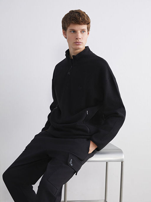 Uzun Kollu Polar Erkek Hoodie