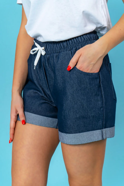 Шорты женские, цвет синий