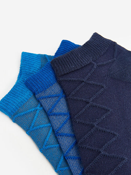 Desenli K?z ?ocuk Patik ?orap 3l? - Waikiki фото 3