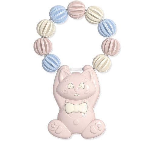 Стеллар. Погремушка-прорезыватель арт.02195 "Акробатик". Коллекция "Бисквит"