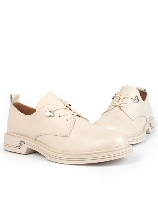 03-HP9960M BEIGE Полуботинки женские (натуральная кожа) - Фабричный китай фото 12