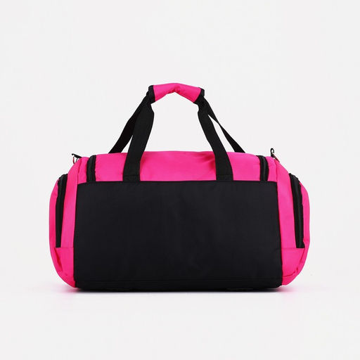 Сумка спортивная на молнии, отдел для обуви, длинный ремень, цвет розовый - Simaland фото 3
