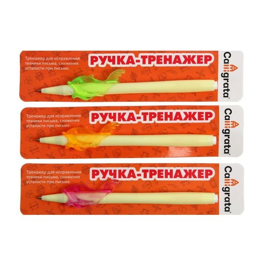 Ручка обучающая, тренажёр для исправления техники письма Дельфин, МИКС