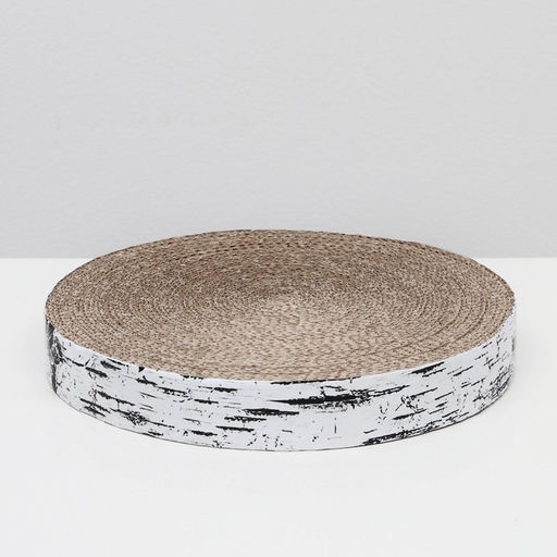 Гофрокогтеточка Пижон высокая круглая Спил березы, с пропиткой, 28 х 4 см  фото 8