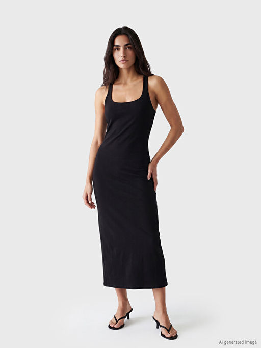 Halter Yaka Bodycon Elbise - Waikiki фото 2