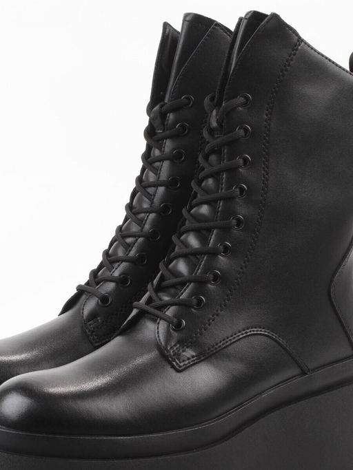 04-PAT225-1Z BLACK Ботинки зимние женские (натуральная кожа, 100% шерсть)