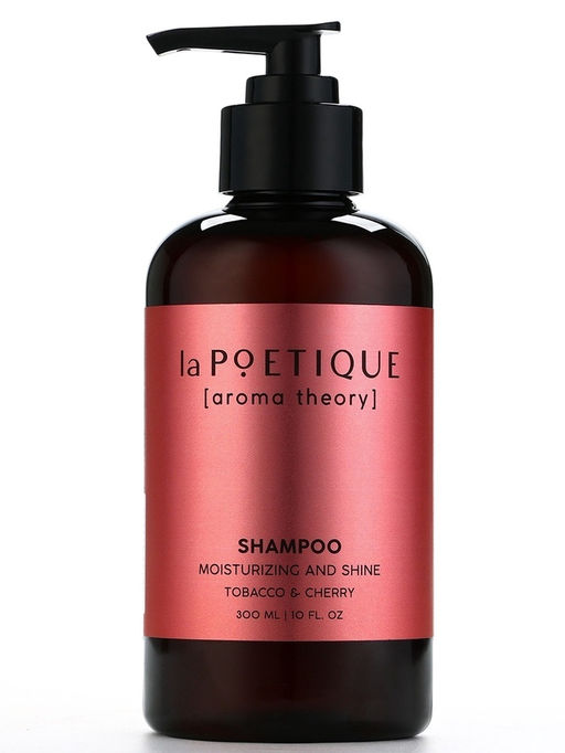 Шампунь для волос, увлажнение и блеск, 300 мл, аромат табака и вишни, LA POETIQUE
