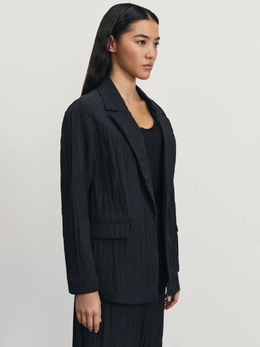 Жакет свободного кроя из жатой ткани / Zarina  фото 4