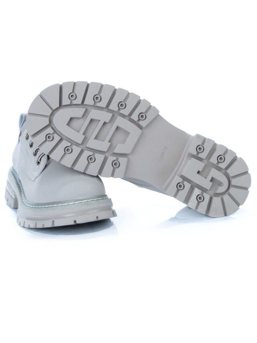 03-P8204-3 GRAY/BEIGE Полуботинки женские (натуральная кожа, нубук) - No name фото 16