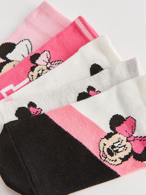 Minnie Mouse Desenli K?z ?ocuk Patik ?orap 5li - Waikiki фото 3