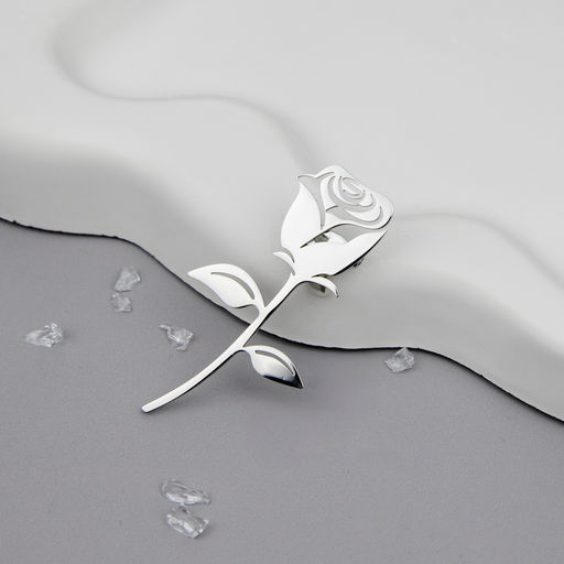 Брошь Арт. 3V-7530-W - MyGemma фото 3