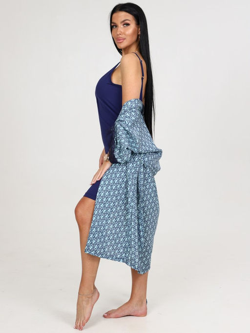 199 ЖЕНСКИЙ КОМПЛЕКТ ДВОЙКА (Индиго/голубой) - А-дина фото 4